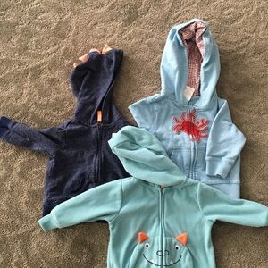 Boy zip up hoodies